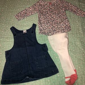 Carter’s denim dress outfit